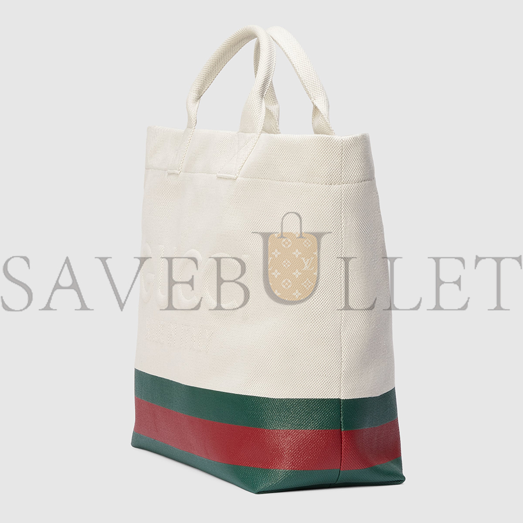 G*u*i canvas tote bag with embossed detail 782741  (40*38*17cm)